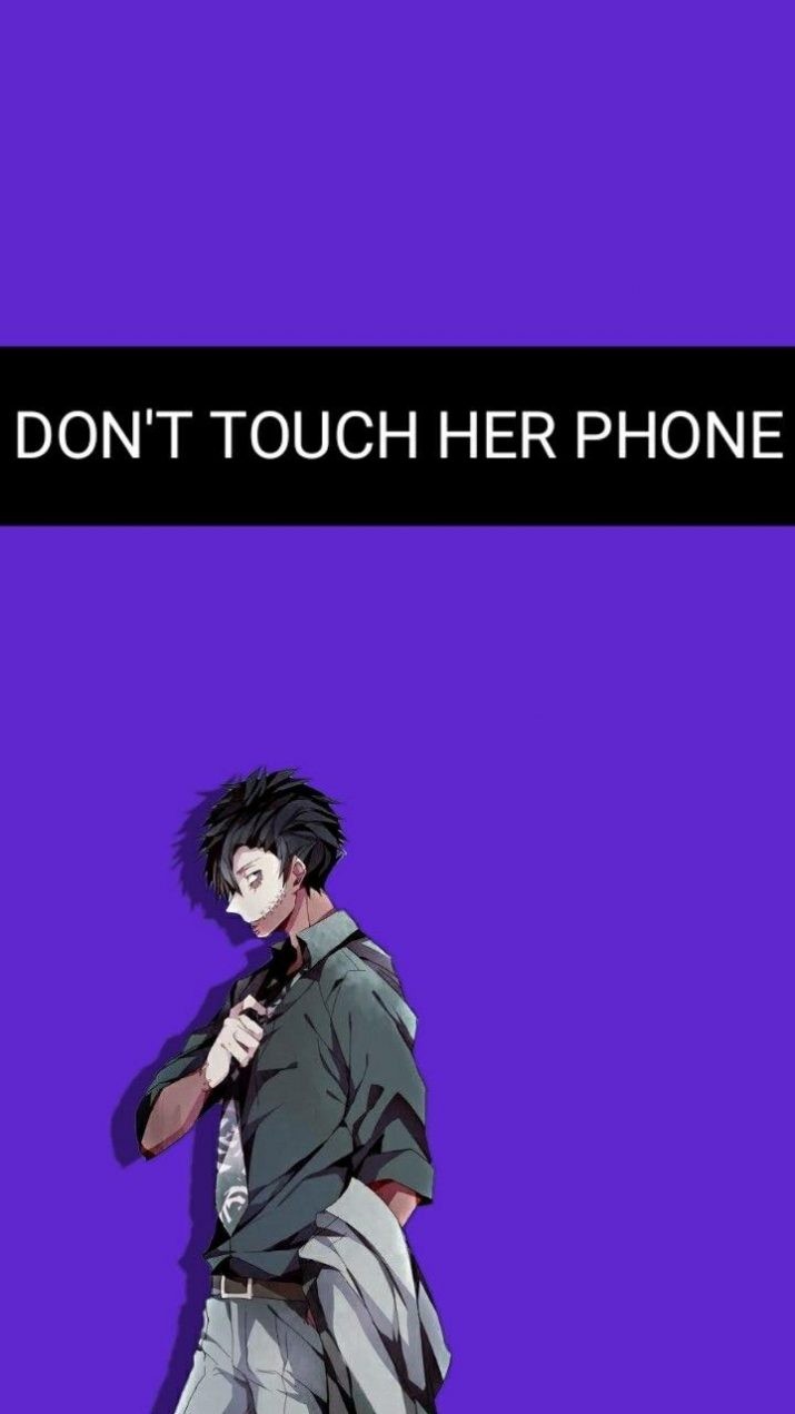 Dont touch my phone wallpaper 1