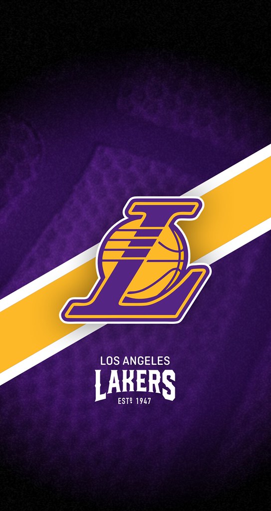 Download The LA Lakers Team Logo on an Iphone. Wallpaper