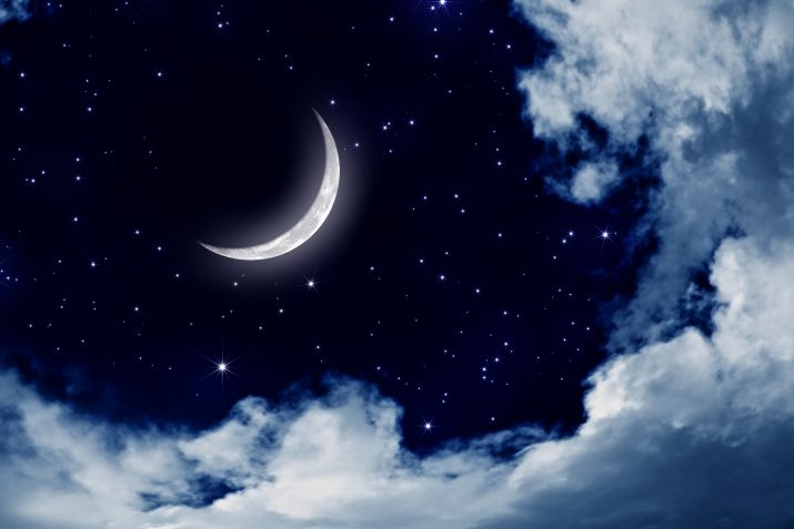 Moon and stars Wallpaper 1