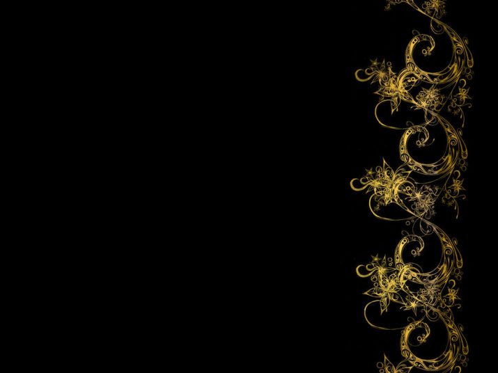 Black And Gold Wallpaper 1