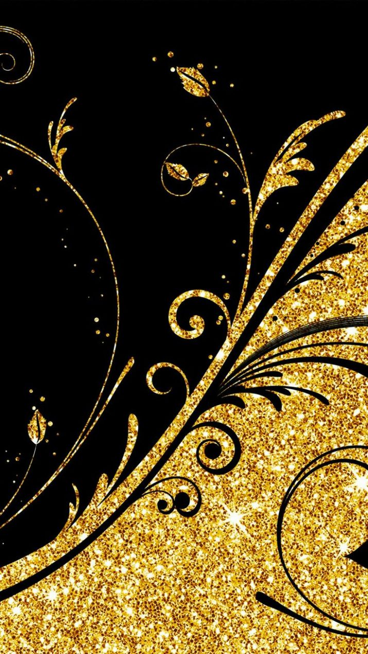 Black And Gold Wallpaper 1