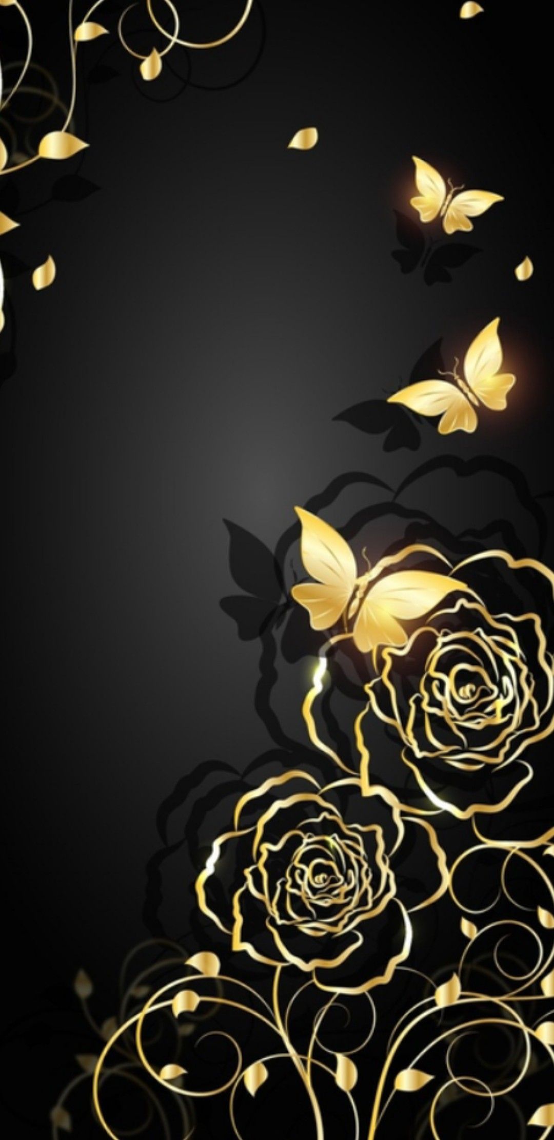 Black And Gold Wallpaper Wallpaper Sun