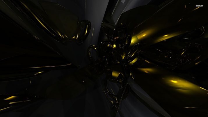 Black And Gold Wallpaper 1