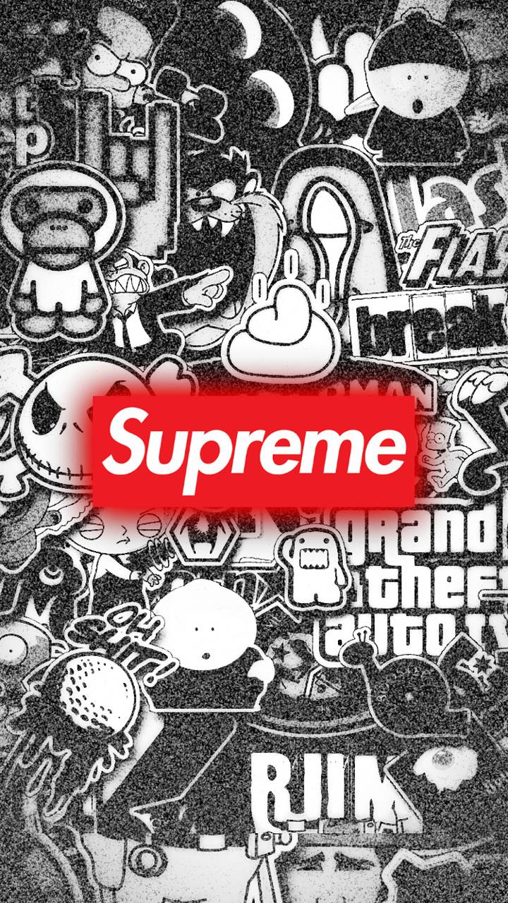 壁紙 Supreme スヌーピー