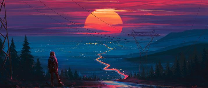 Sunset Art Wallpaper 1