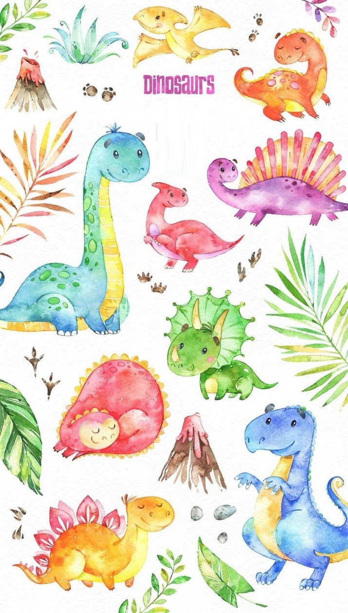 Cute Dinosaur Wallpaper 1