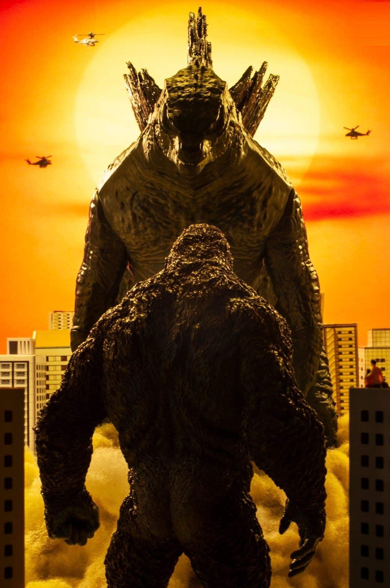 Godzilla Vs Kong Wallpaper Wallpaper Sun