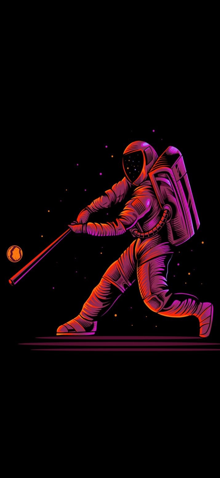 Astronaut Baseball Wallpaper 1