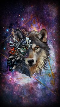 Galaxy Wolf Wallpaper 5
