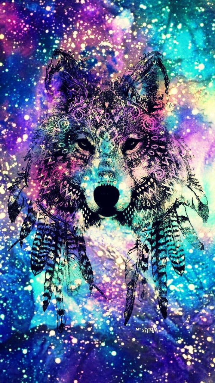 Galaxy Wolf Wallpaper 1