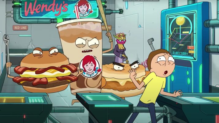 Rick and Morty Drinks Wendys Wallpaper 1
