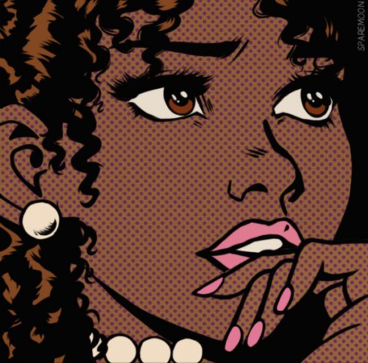 Black Girl Cartoon Wallpaper 1