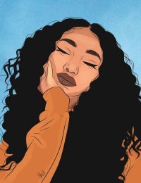 Black Girl Cartoon Wallpaper 5