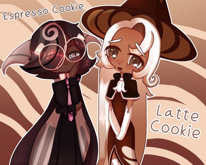 Latte Cookie Wallpaper 1