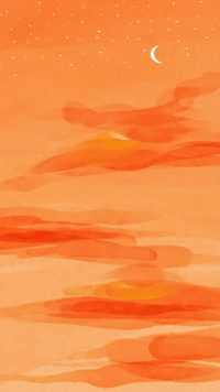 Orange Aesthetic Wallpaper 8