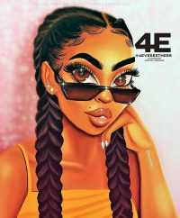 4k Black Girl Cartoon Wallpaper 47
