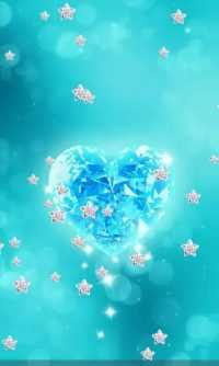 Stars Blue Heart Wallpaper 8