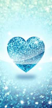 Light Blue Heart Wallpaper 6