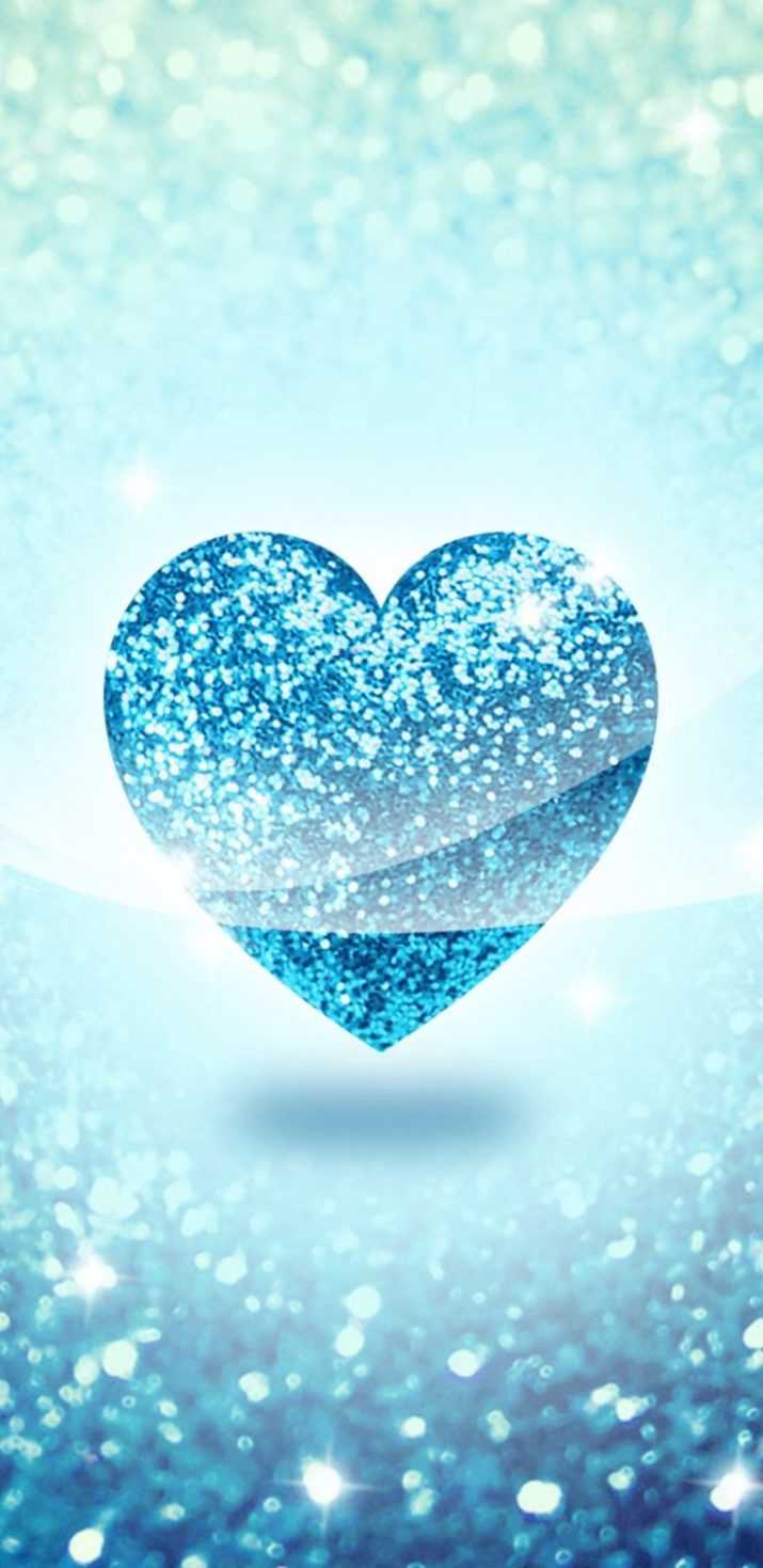 Light Blue Heart Wallpaper 1
