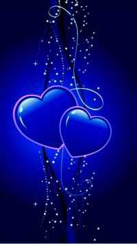 Love Blue Heart Wallpaper 38