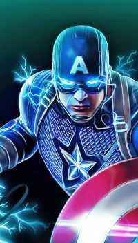 Blue Captain America Wallpaper 47