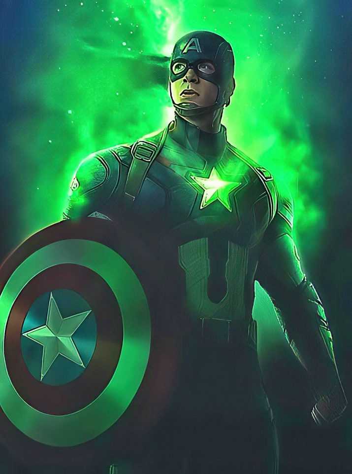 Green Captain America Wallpaper 1