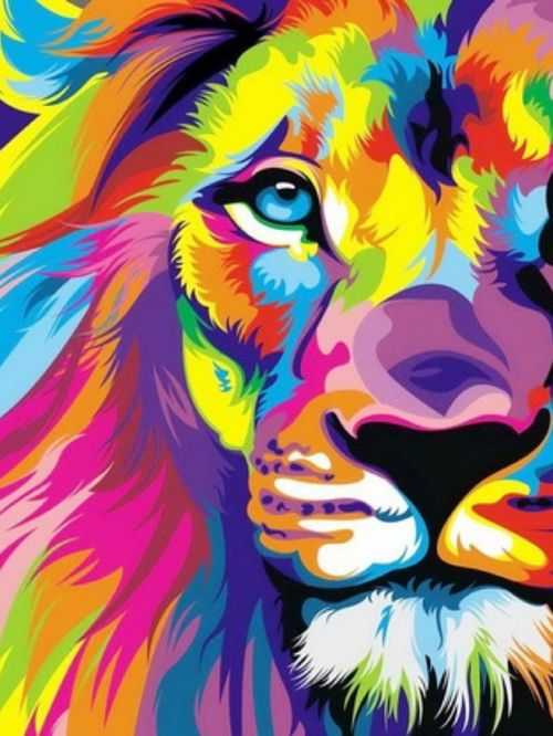 Lion Colorful Wallpaper 1