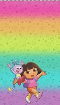 Dora Wallpaper Rainbow 7