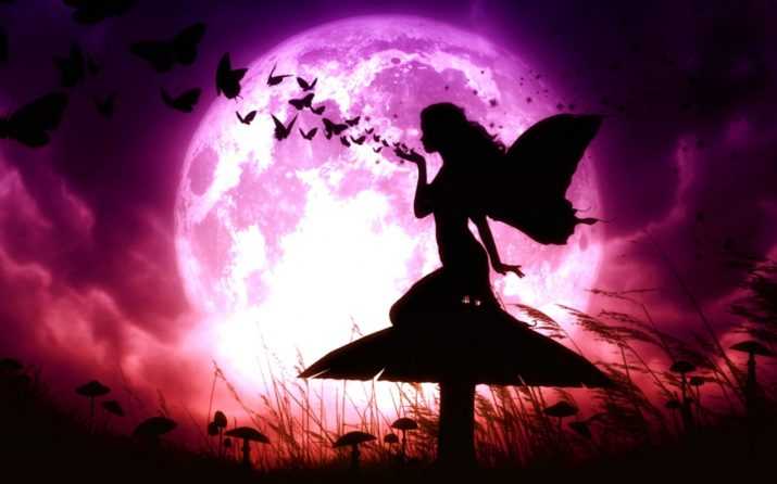 Moon Fairy Grunge Wallpaper 1