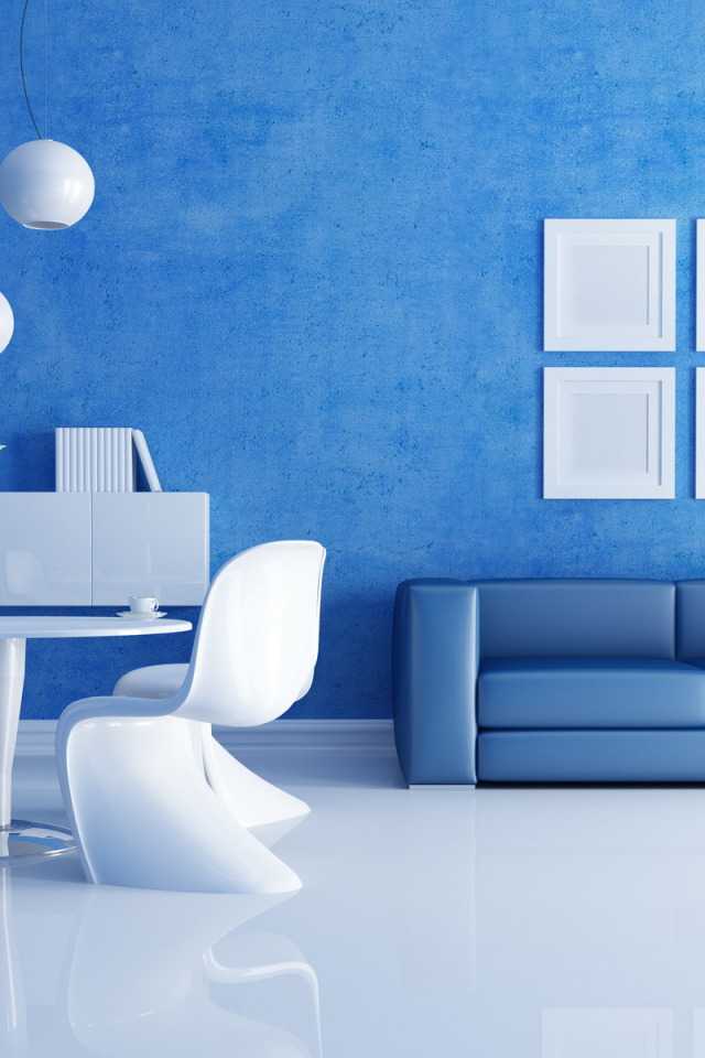Room Light Blue Wallpaper 1