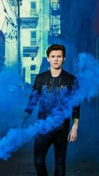 Blue Smoke Tom Holland Wallpaper 43