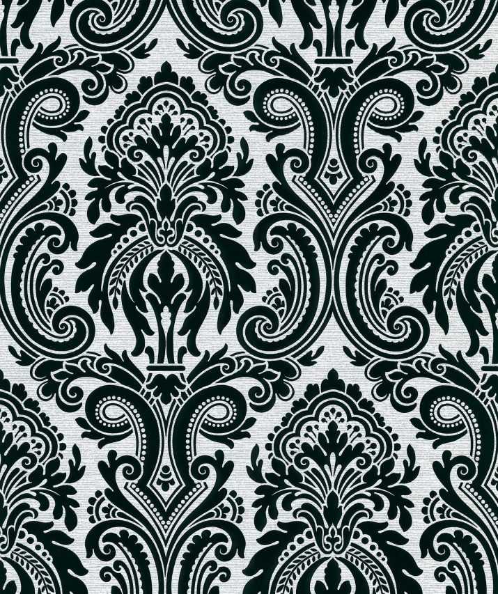 Black Victorian Wallpaper 1