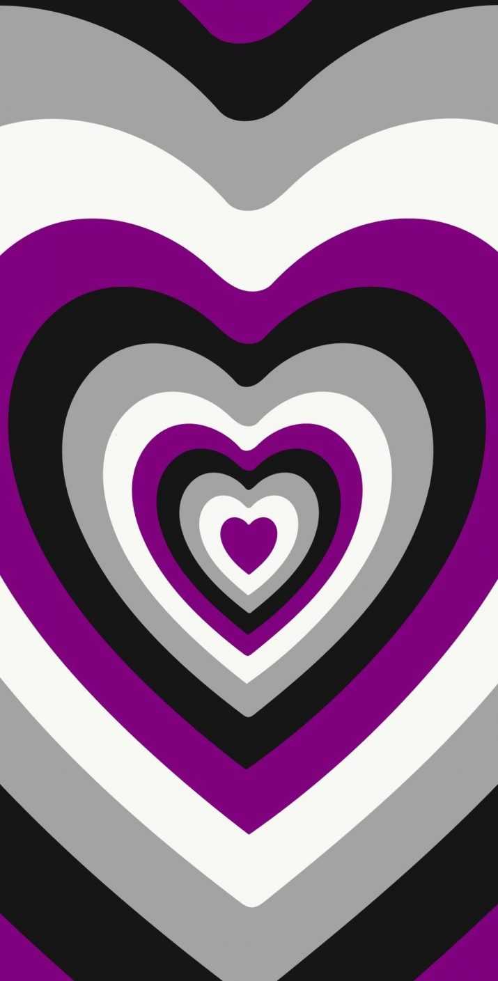 Purple Wildflower Heart Wallpaper 1