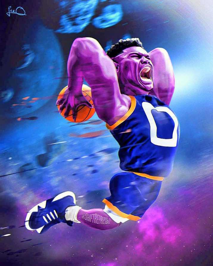 Cartoon Zion Williamson Wallpaper 1