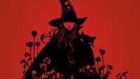 Red Desktop Witchy Wallpaper 2
