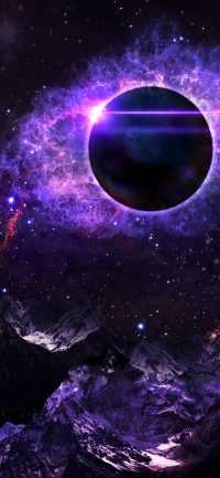 Purple Black Hole Wallpaper 7