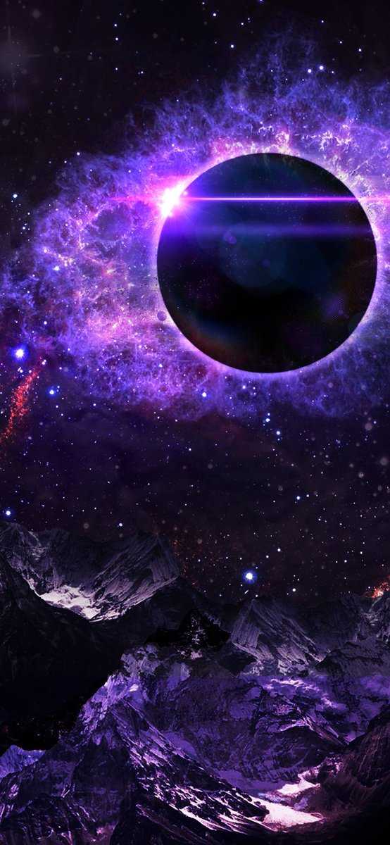 Purple Black Hole Wallpaper 1