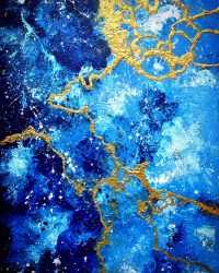 Marble Blue Aesthetic Wallpaper 14
