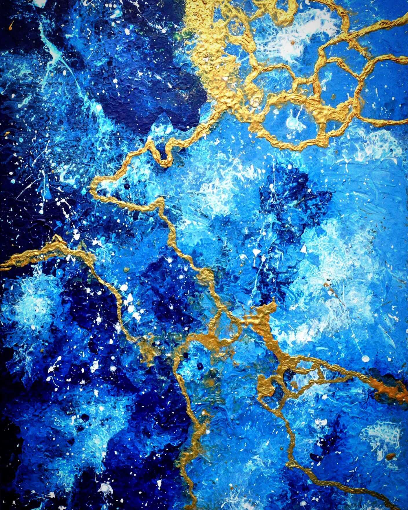 Marble Blue Aesthetic Wallpaper 1