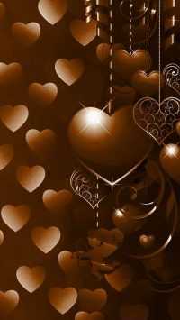 Dark Brown Heart Wallpaper 28