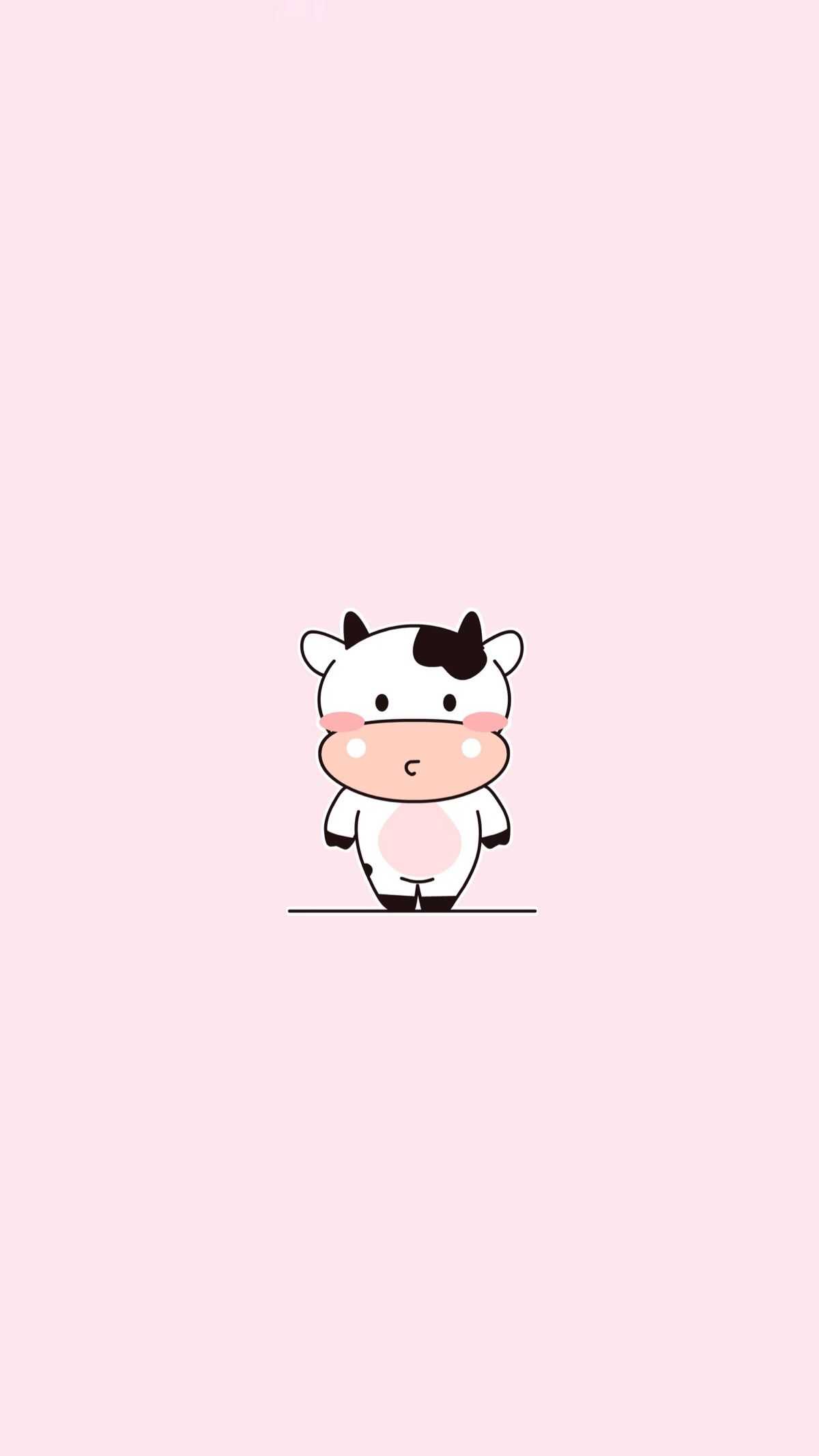Kawaii Cute Cow Wallpaper 1