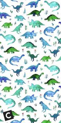 Phone Cute Dinosaur Wallpaper 6