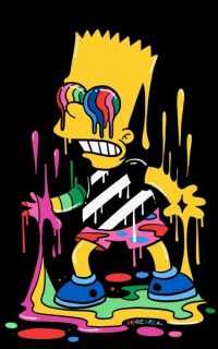 Bart Simpson Drip Wallpaper 4