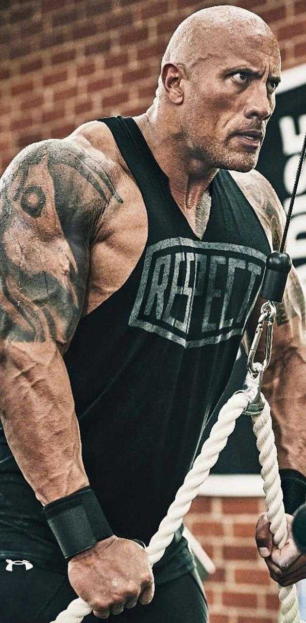 Bodybuilder Dwayne Johnson Wallpaper 1