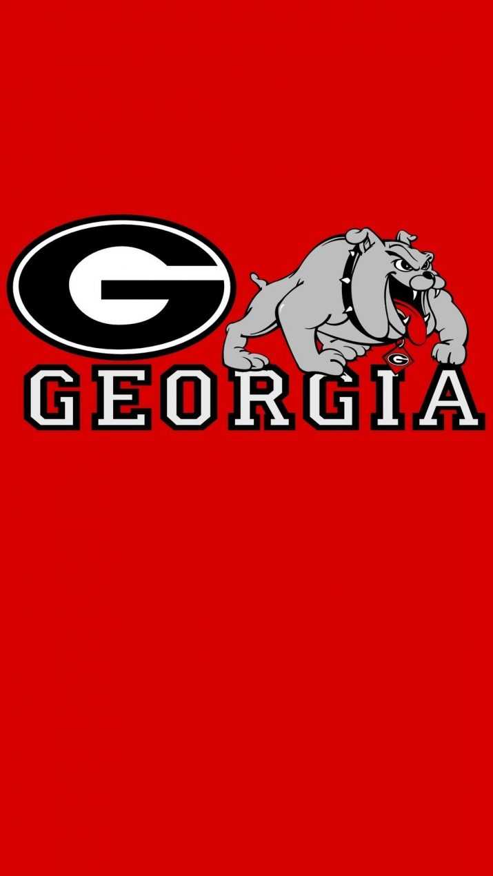 Red Georgia Bulldogs Wallpaper 1