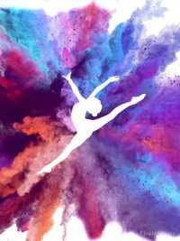 Colored Smoke Gymnastics Wallpaper 6