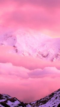 Mountain Pink Aesthetic Wallpaper 33