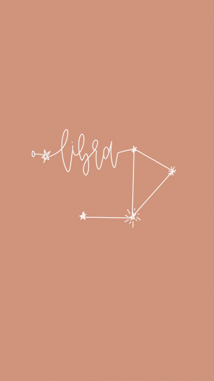 Brown Libra Aesthetic Wallpaper 1