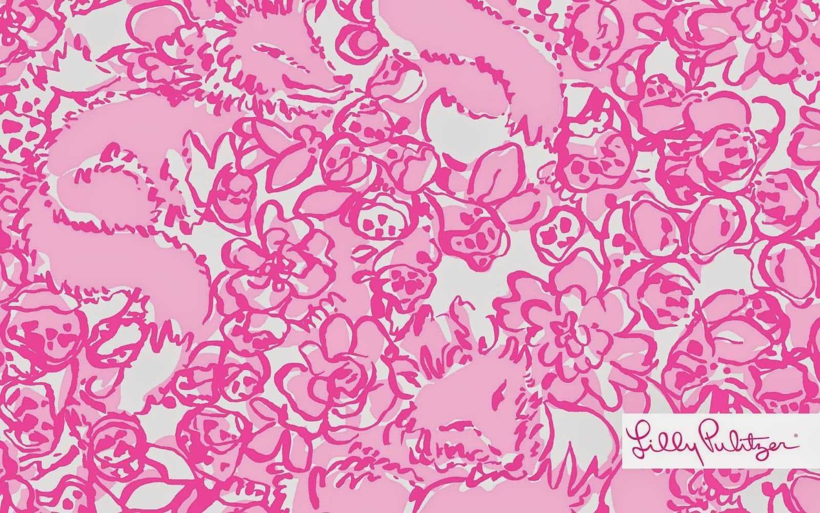 Aesthetic Pink Preppy Wallpaper 1