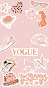Vogue Pink Preppy Wallpaper 42